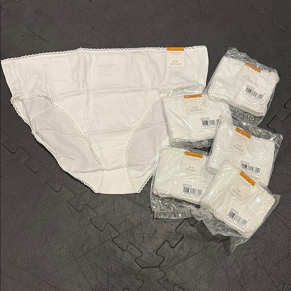 Charter Club White Lace Trim Intimates